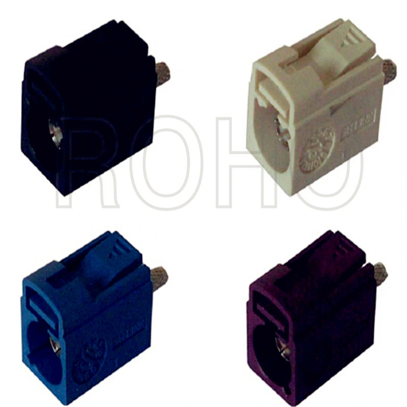 Right Angle Blue/Red/Pink/Gree Fakra RF Coaxial Connector for PCB Mount