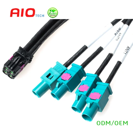 Fakra Male to Female Cable Assemblywith CPA - Connector Position Assurance Waterproof Auto Connector RF Connector