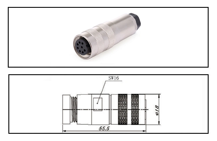 Metal Connector Waterproof and Cold Proof M16 Connector