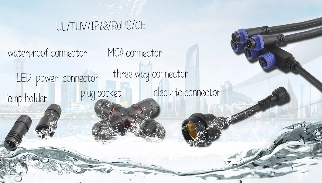 IP67 Waterproof M5 M8 M12 3 4 5 8 12 Core Male and Female Shaped Connector Connecting Wire