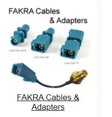 Automotive Fakra Male Plug Crimp Rubber Waterproof RF Coaxial Connector for Rg174 Cable