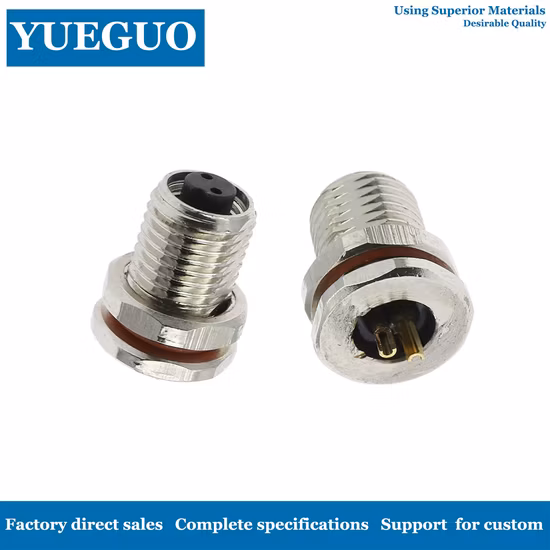 Waterproof Socket 2hole Welding Female M5 Connector