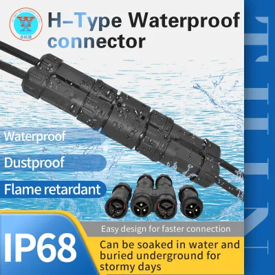 Yxy M16/M20 Connector 4 Way Splitter Multi-Pin 2pin 3pin 4pin Waterproof Connector IP68 for LED Luminaire