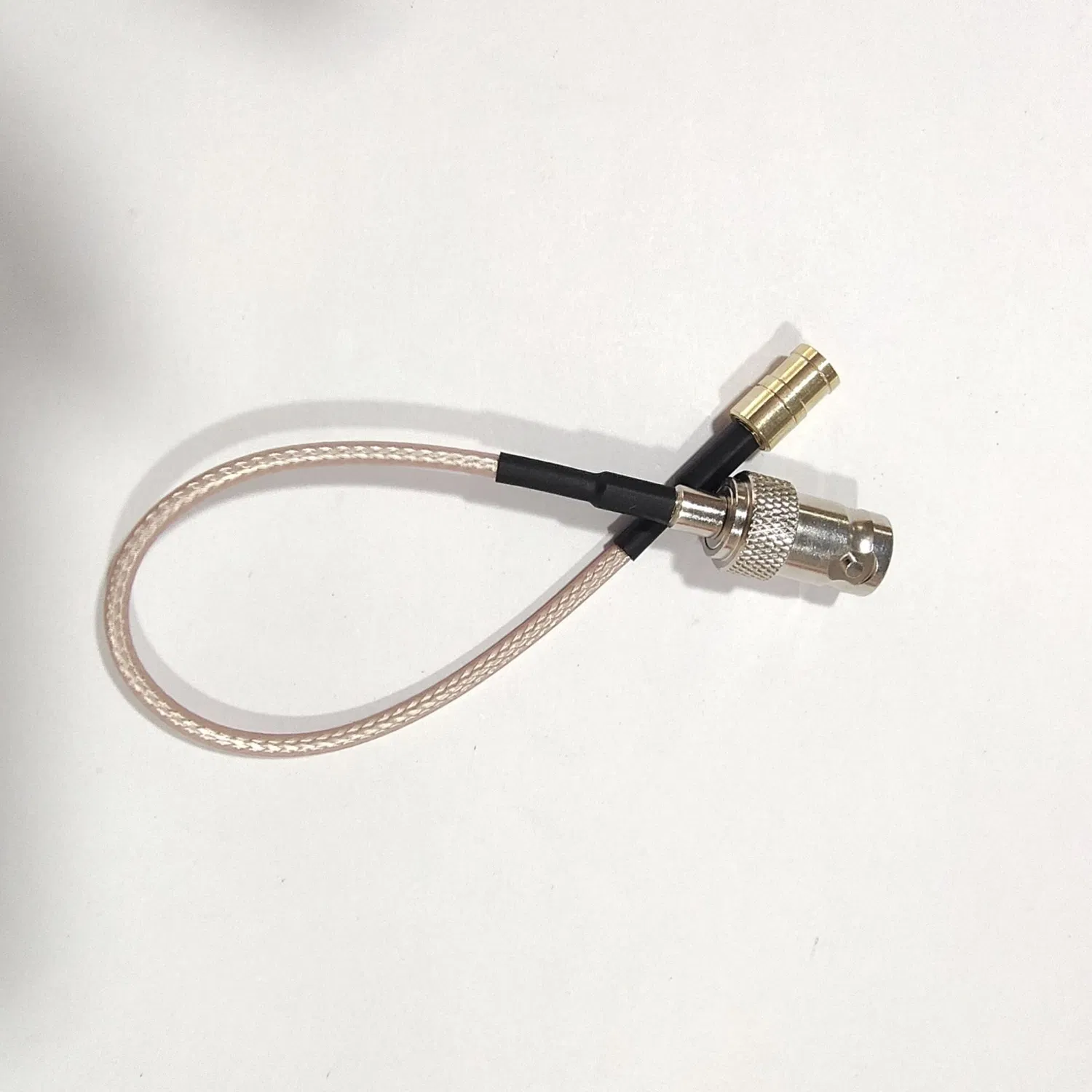 SMB Female Right Angle Crimp-Type RF Coaxial Connector for Cable Rg316