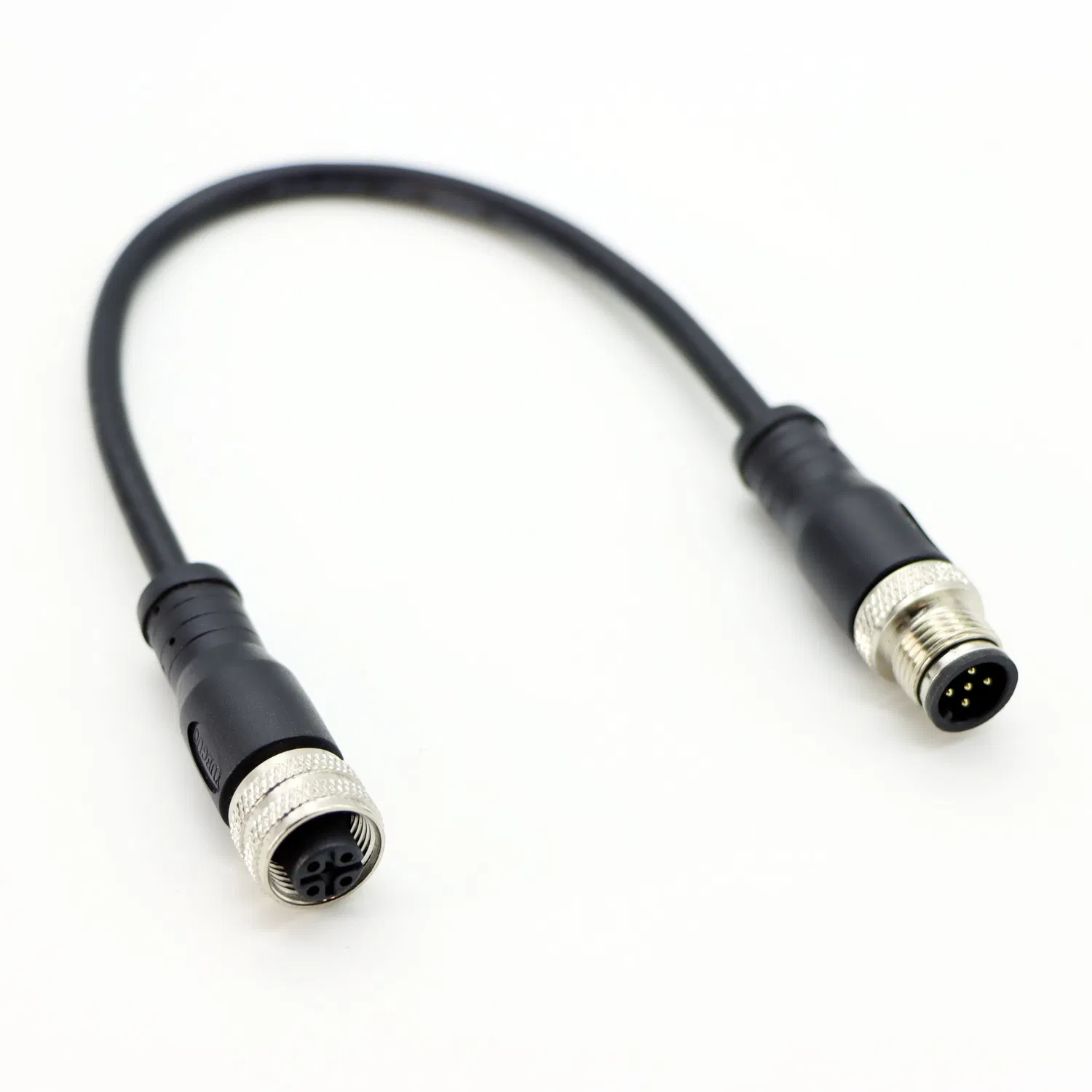Signal Transmission Connector M12 4-Core Waterproof Aviation Plug M12 Double Head Cable